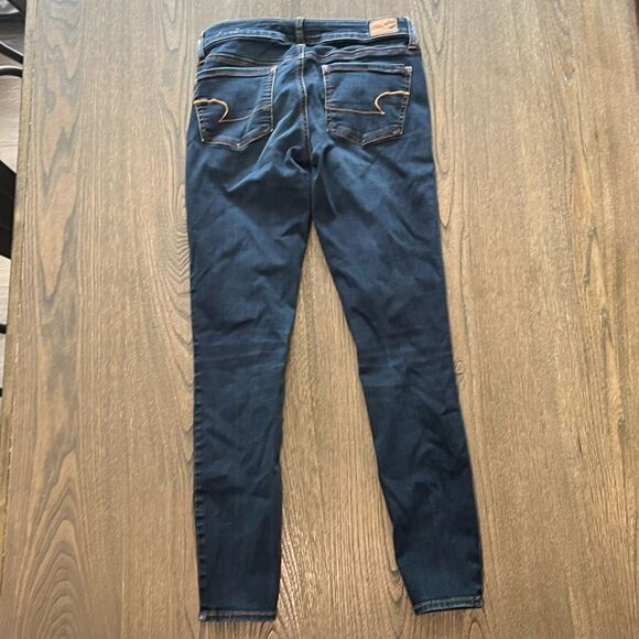 American Eagle Denim Super Stretch Denim Jeans Dark Wash Size 2 Short - Picture 11 of 11